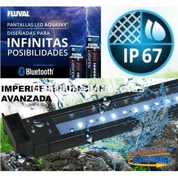 PANTALLA LED BLUETOOTH FLUVAL AQUASKY LED. Conexión APP Fluval y Brazos extensibles. - Imagen 2