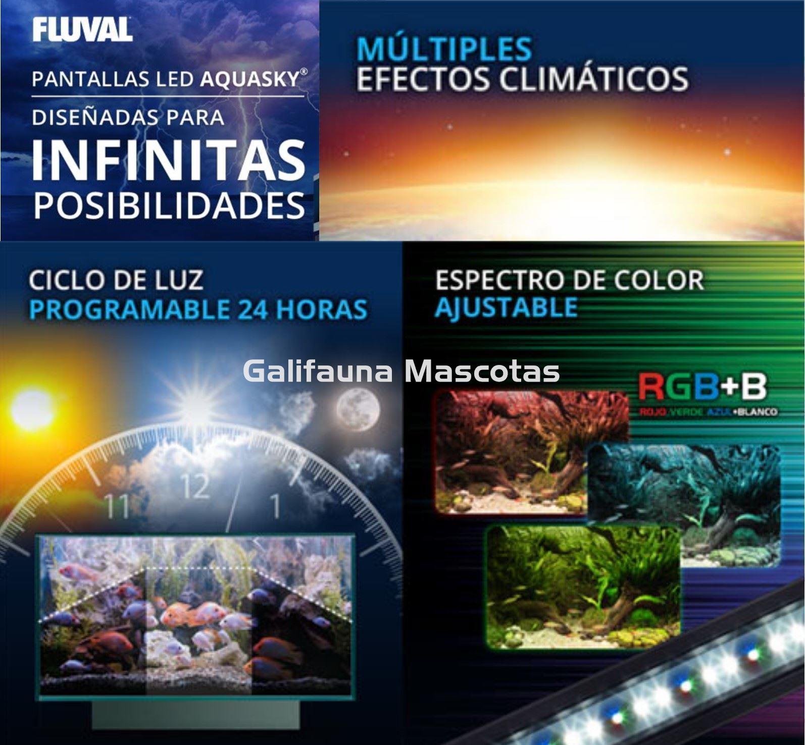 PANTALLA LED BLUETOOTH FLUVAL AQUASKY LED. Conexión APP Fluval y Brazos extensibles. - Imagen 3