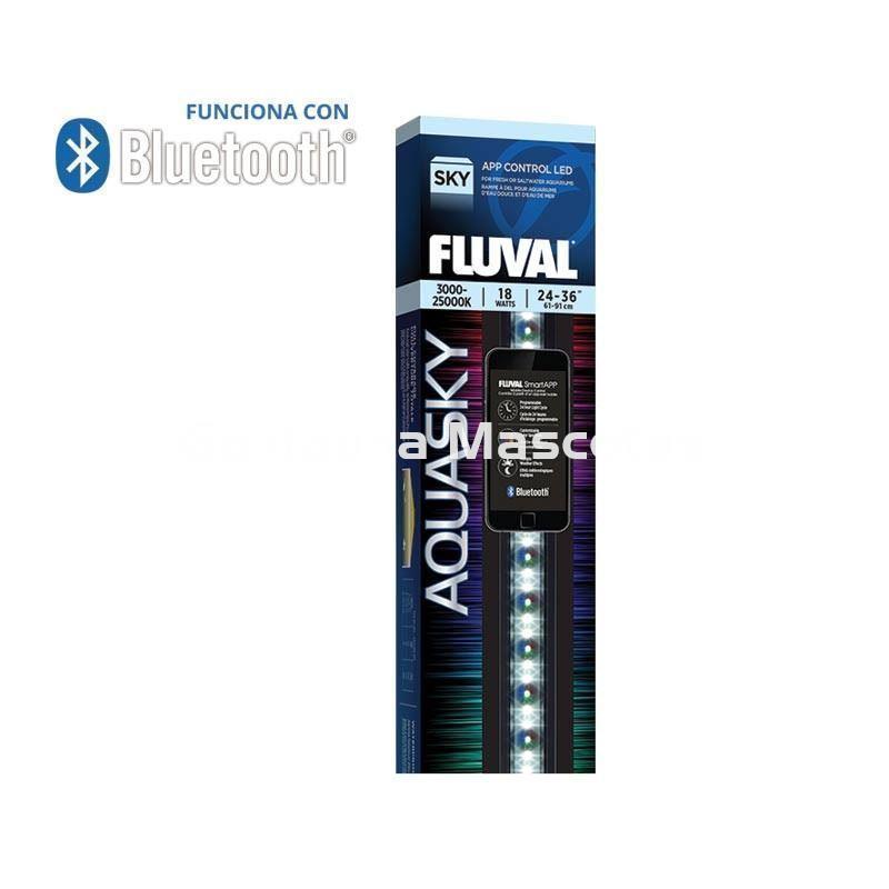 PANTALLA LED BLUETOOTH FLUVAL AQUASKY LED. Conexión APP Fluval y Brazos extensibles. - Imagen 4