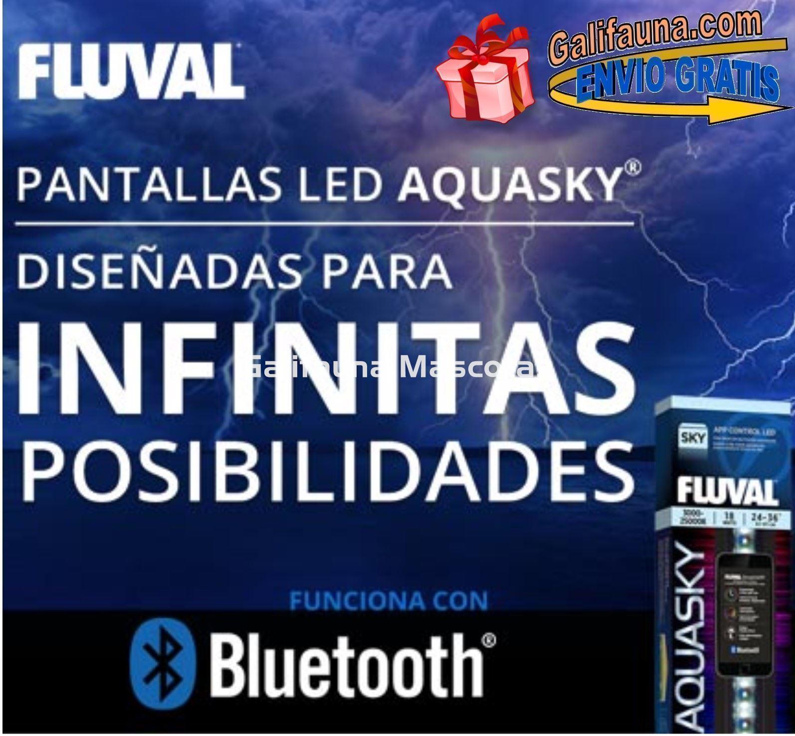 PANTALLA LED BLUETOOTH FLUVAL AQUASKY LED. Conexión APP Fluval y Brazos extensibles. - Imagen 9