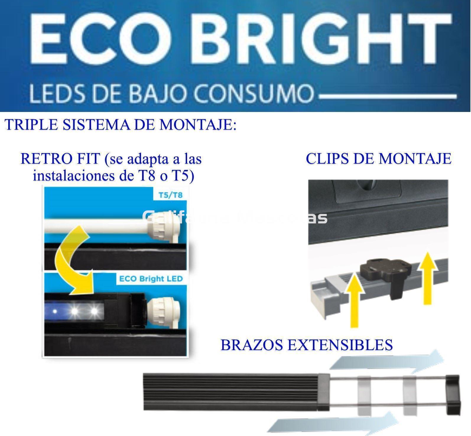 PANTALLA LED ECO BRIGHT. Con mando a Distancia y Brazos extensibles. - Imagen 3