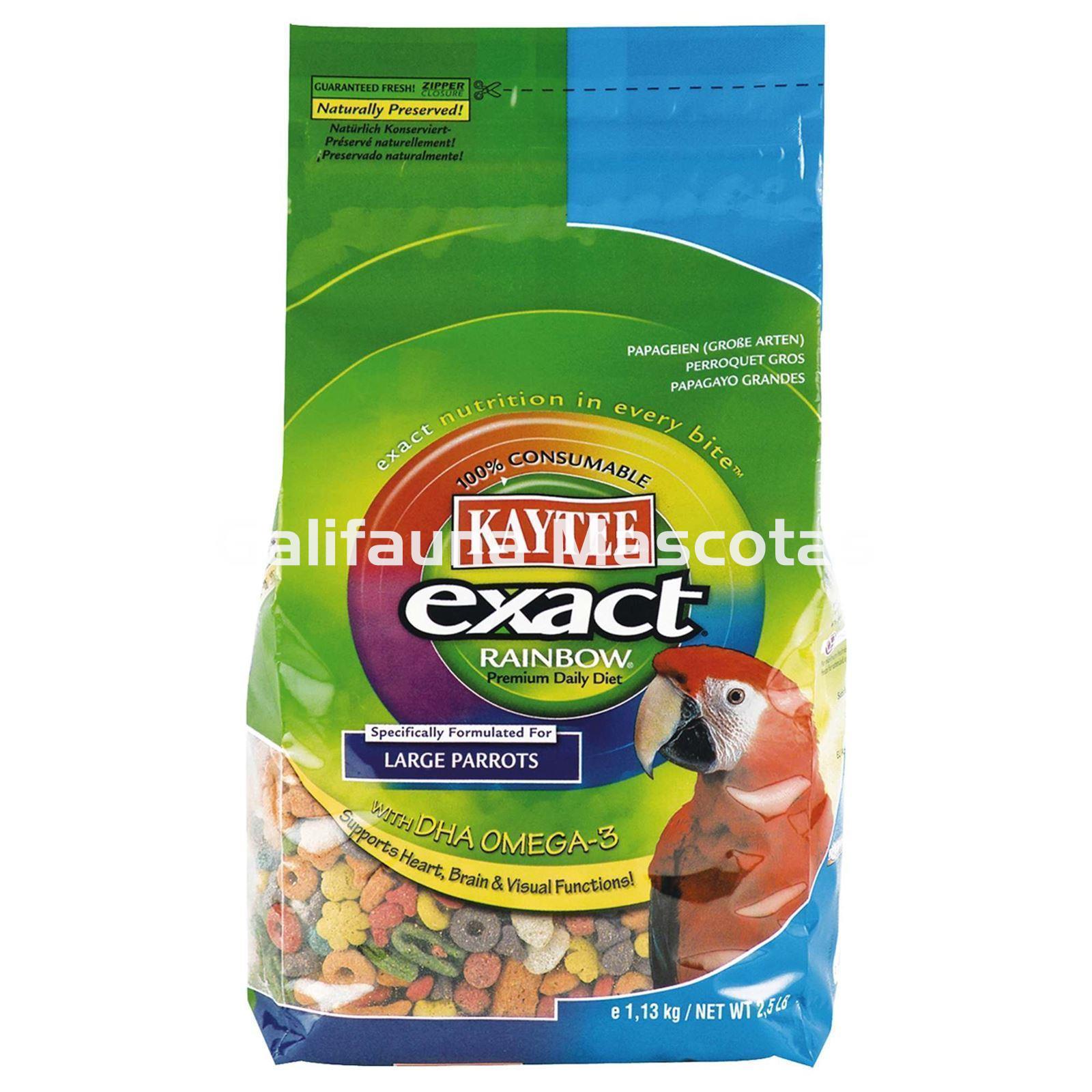 Pienso Multifrutas KAYTEE EXACT RAINBOW. Grano Grande. Alimento Para Loros y Guacamayos. - Imagen 1
