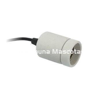 Portalámparas cerámico para terrarios. - Imagen 1