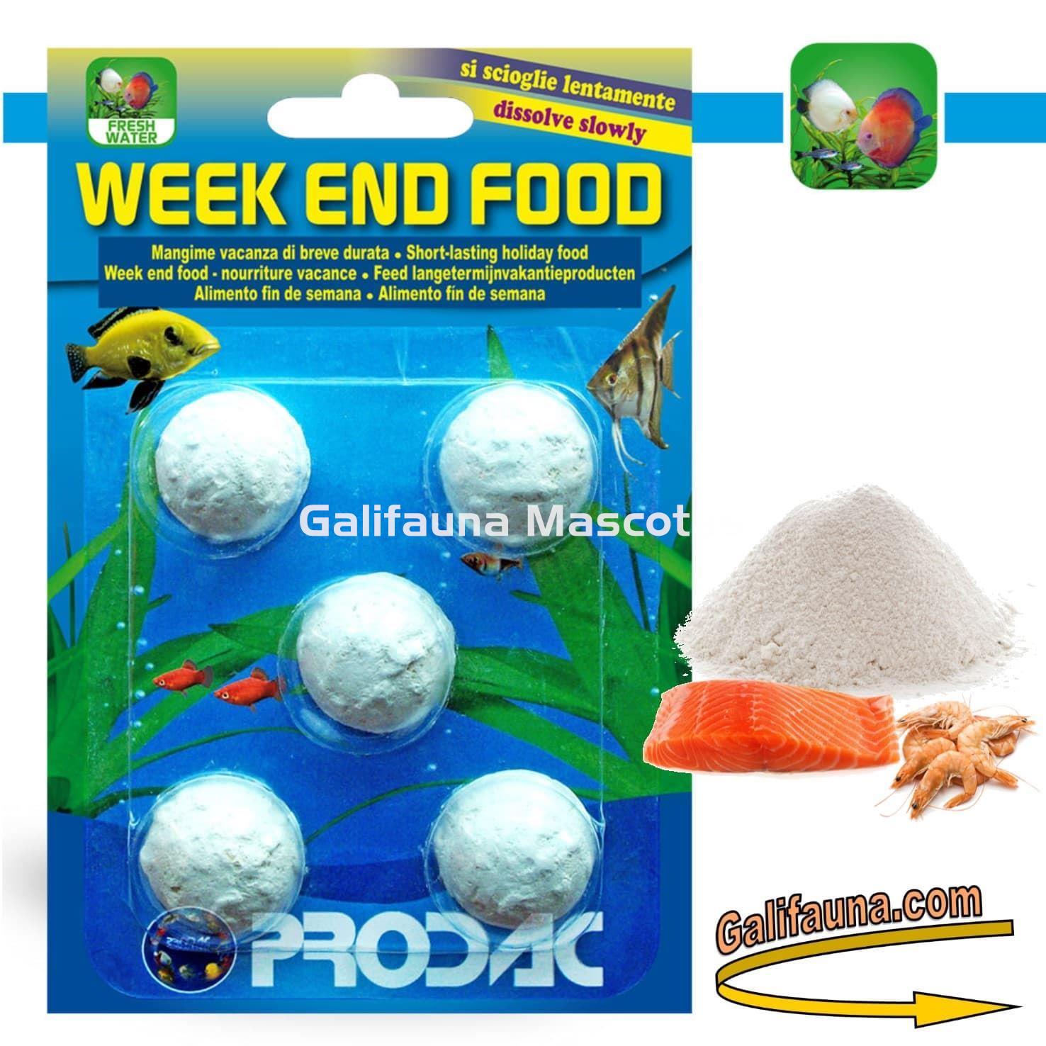 PRODAC Week end food. Alimento de fin de semana para peces. Hasta 5 dias. - Imagen 1