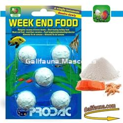 PRODAC Week end food. Alimento de fin de semana para peces. Hasta 5 dias. - Imagen 1