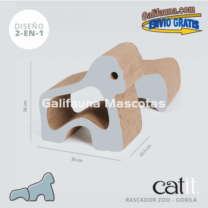 RASCADOR CATIT ZOO MODELO GORILA 2 EN 1 - Con hierba gatera. - Imagen 1