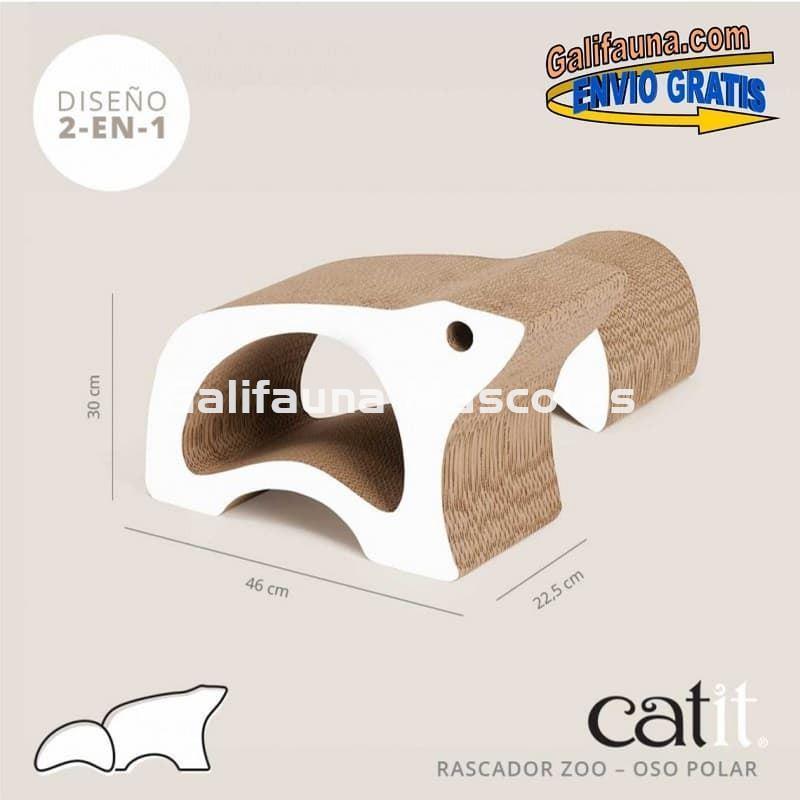 RASCADOR CATIT ZOO MODELO OSO 2 EN 1 - Con hierba gatera. - Imagen 1