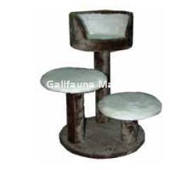 Rascador para gato. Md. 3 pisos con sillón. - Imagen 1