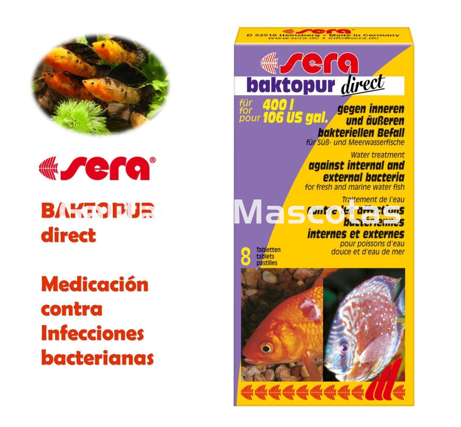 SERA Baktopur direct 8 tabletas. Medicacion anti-bacteriana - Imagen 1