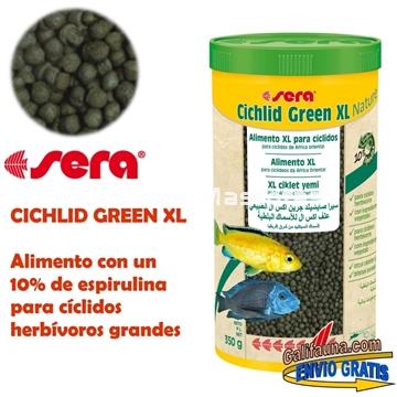 SERA Cichlid Green XL  - Alimento para grandes ciclidos herbívoros. - Imagen 1
