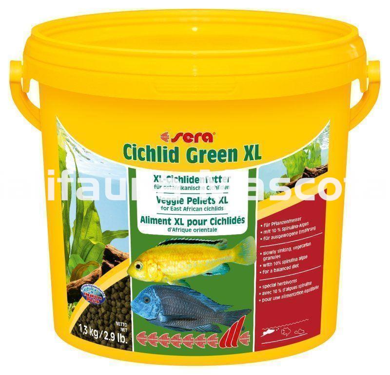 SERA Cichlid Green XL - Alimento para grandes ciclidos herbívoros. - Imagen 5