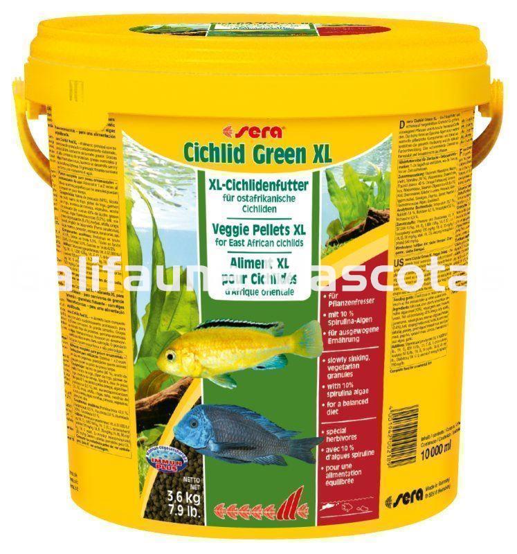 SERA Cichlid Green XL - Alimento para grandes ciclidos herbívoros. - Imagen 6