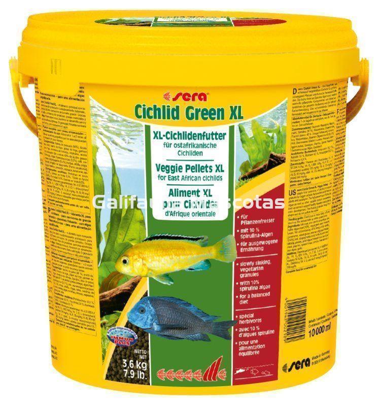 SERA Cichlid Green XL - Alimento para grandes ciclidos herbívoros. - Imagen 6