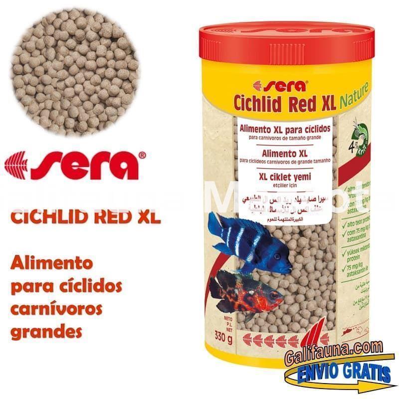 SERA Cichlid Red XL - Alimento para grandes ciclidos carnívoros. - Imagen 1