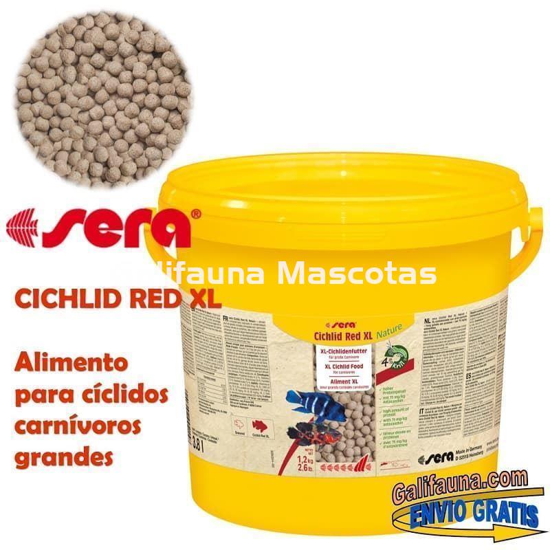 SERA Cichlid Red XL - Alimento para grandes ciclidos carnívoros. - Imagen 3