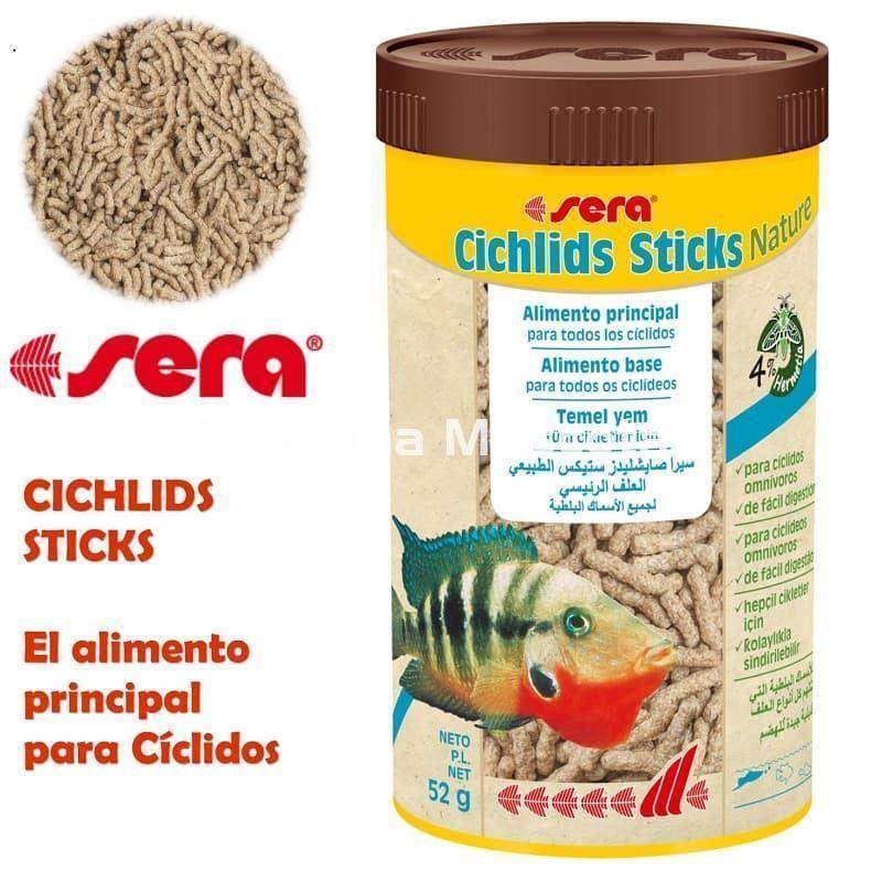 SERA Cichlid Green XL - Alimento para grandes ciclidos herbívoros.