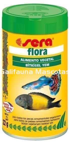 Sera Flora 100 ml. Aporte vegetal con espirulina. - Imagen 3
