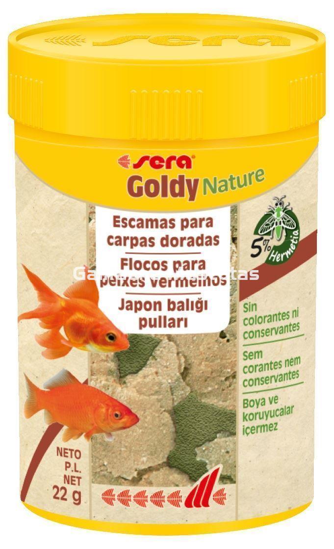 SERA Goldy Nature. Alimento natural para peces de agua fria. - Imagen 1