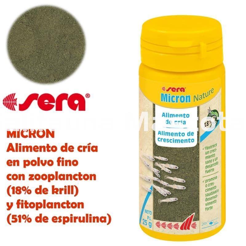 SERA Micron 50 ml. Alimento en polvo para crias de peces - Imagen 1