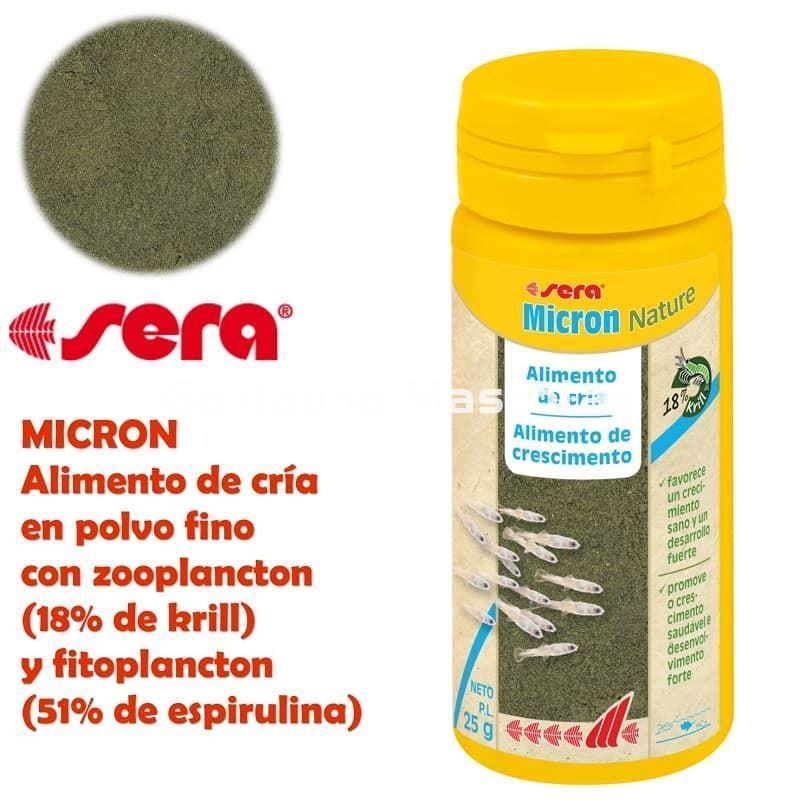 SERA Micron 50 ml. Alimento en polvo para crias de peces - Imagen 1