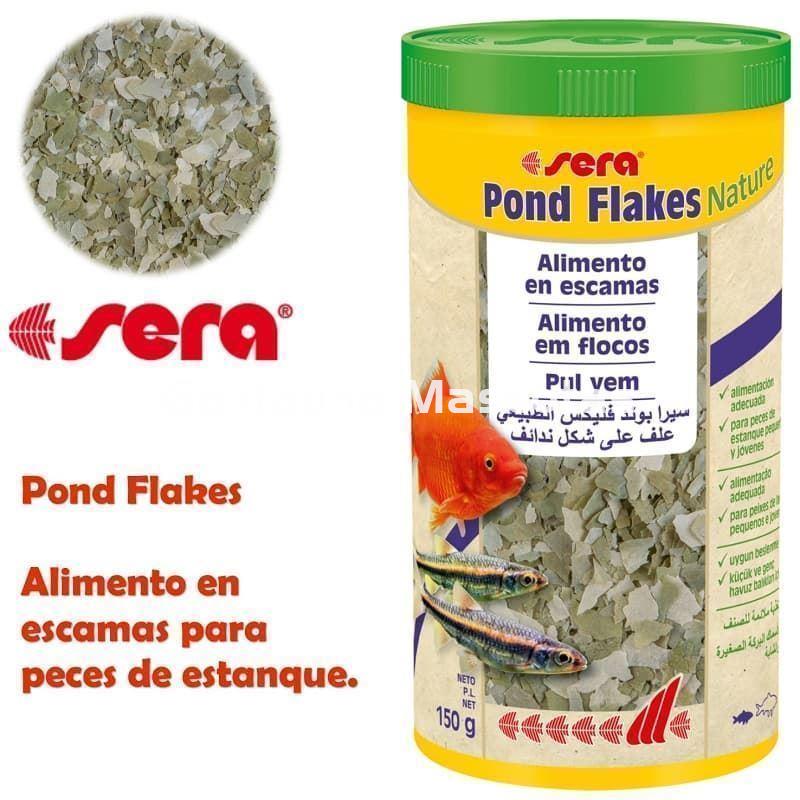 SERA Pond flakes Varias medidas. Alimento en escamas peces de estanque. - Imagen 2