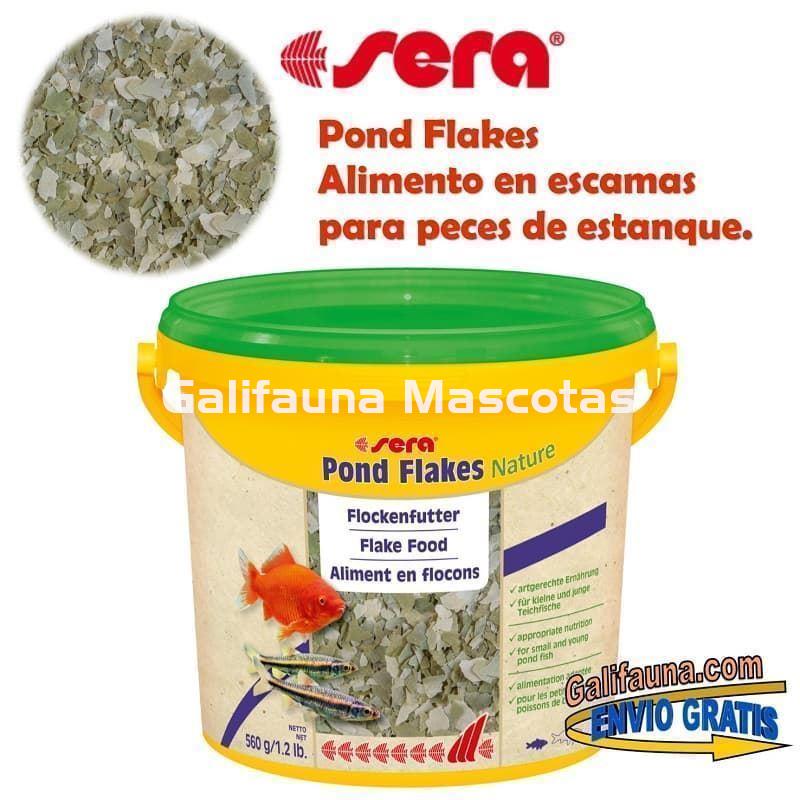 SERA Pond flakes Varias medidas. Alimento en escamas peces de estanque.