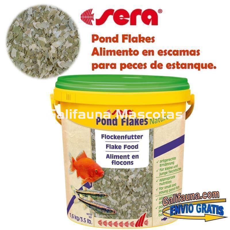 SERA Pond flakes Varias medidas. Alimento en escamas peces de estanque. - Imagen 4