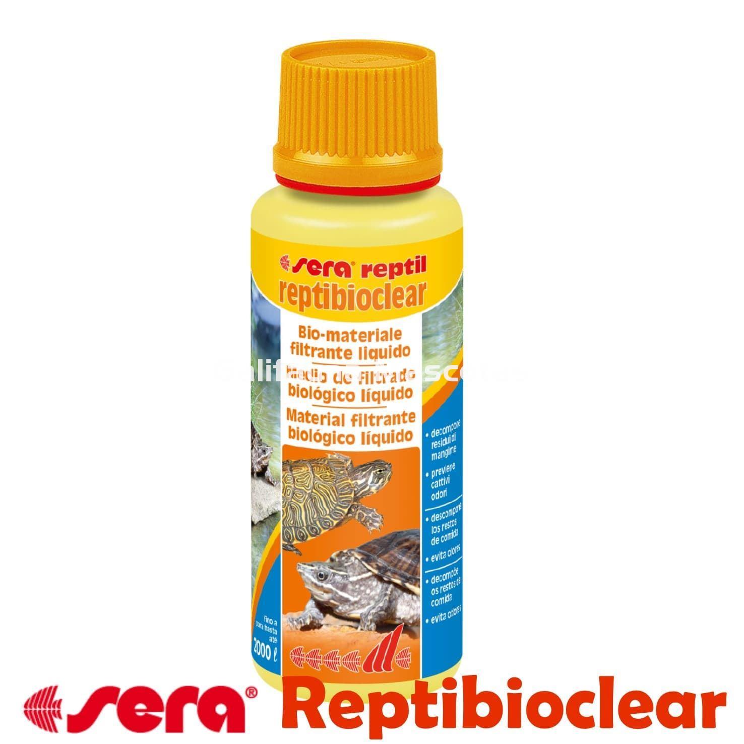 Sera Reptibioclear. Eliminador de olores tortugas. Varias medidas. - Imagen 1