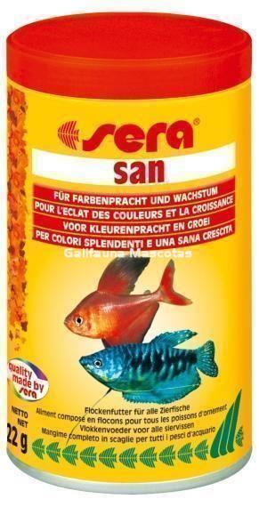 SERA San 100 ml. Alimento para peces potenciador del color - Imagen 3