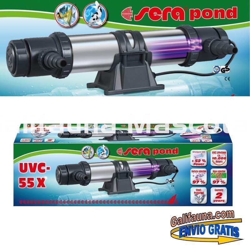 SERA Sistema de lámpara UVC 55 X. Clarificador de agua UV-C - Imagen 1