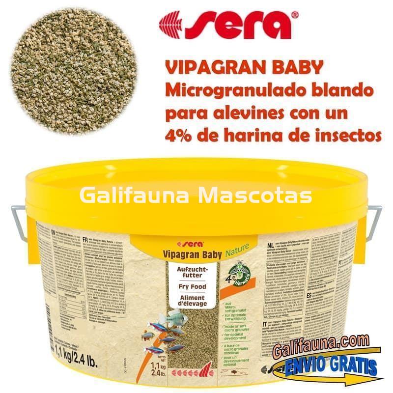 SERA Vigapran baby 1.1 kg. Alimento granulado para crías de peces. - Imagen 1