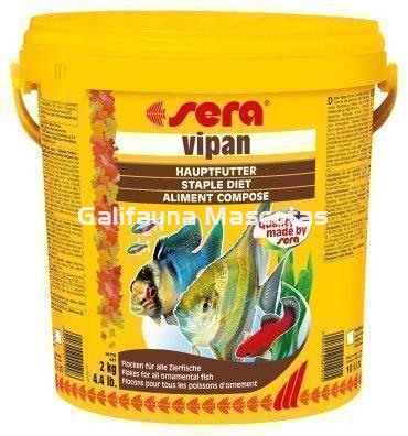 SERA Vipan 2 kg. Bote gigante. Alimento en escamas para peces. - Imagen 3