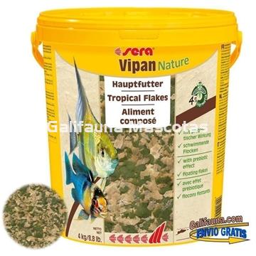 SERA Vipan 4 kg. Bote gigante. Alimento en escamas para peces. - Imagen 1