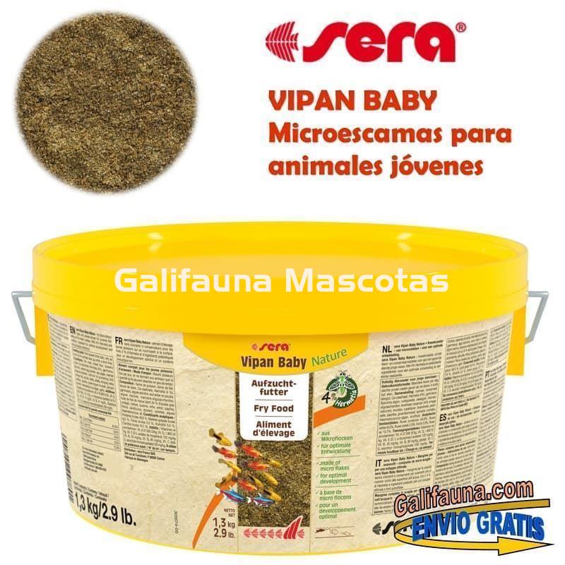 SERA Vipan baby 1.3 kg. Alimento escamas para crías de peces. - Imagen 1