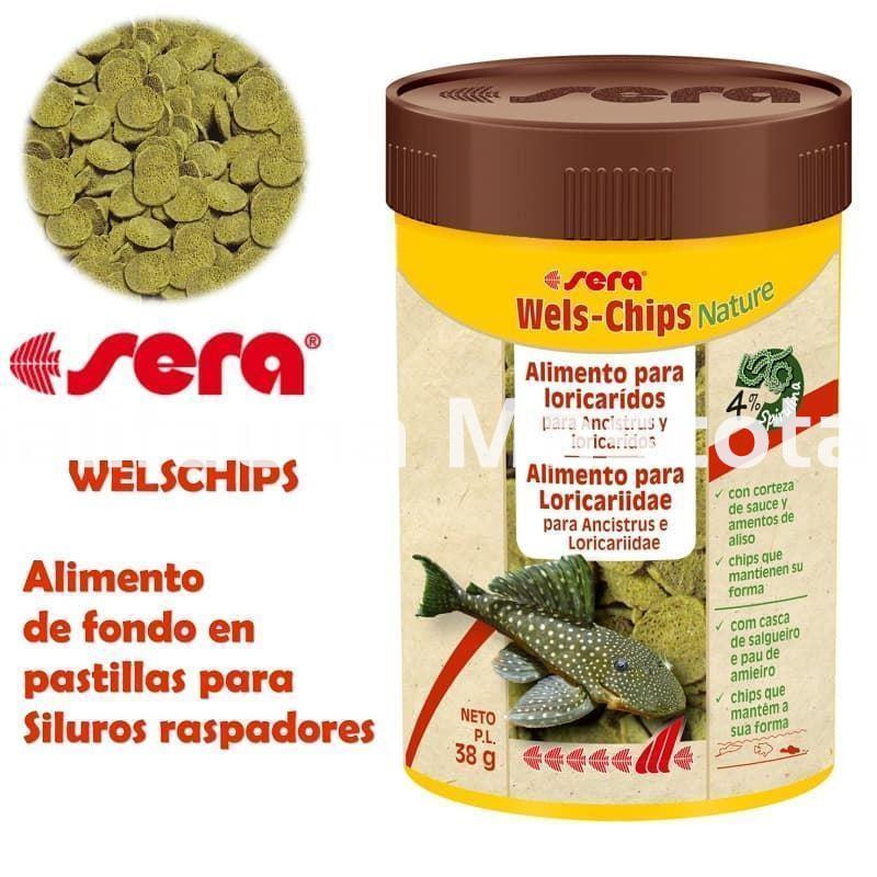 Sera Wels-Chips 250 ml. Para siluros raspadores. - Imagen 1