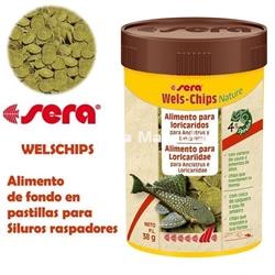 Sera  Wels-Chips 250 ml. Para siluros raspadores. - Imagen 1
