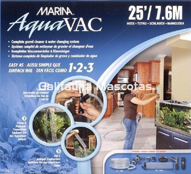 SIFON AQUAVAC MARINA. Sistema sifonado, limpieza y vaciado del acuario. - Imagen 2