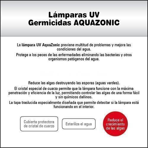 Sistema de lámpara UV Aquazonic. Clarificador / esterilizador de agua UV - Imagen 2