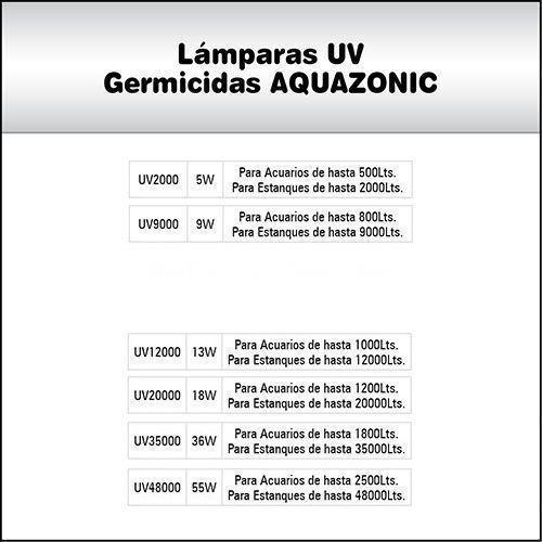 Sistema de lámpara UV Aquazonic. Clarificador / esterilizador de agua UV - Imagen 3