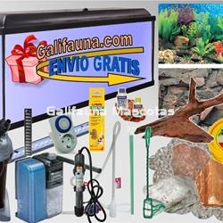 SuperKIT Acuario CLASIC LED 240 Litros con todo lo necesario para su montaje y mantenimiento. - Imagen 1