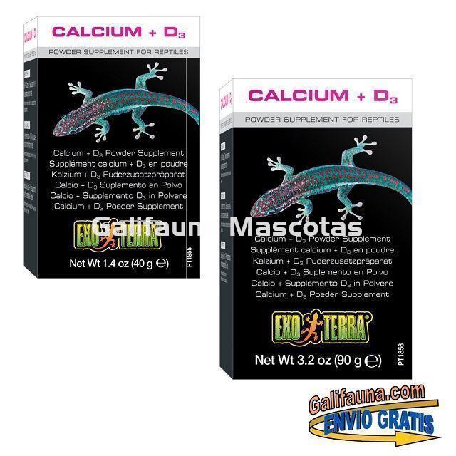 Suplemento alimenticio CALCIO CALCIO + VITAMINA D3 en polvo para reptiles. Calciovitamina. - Imagen 1