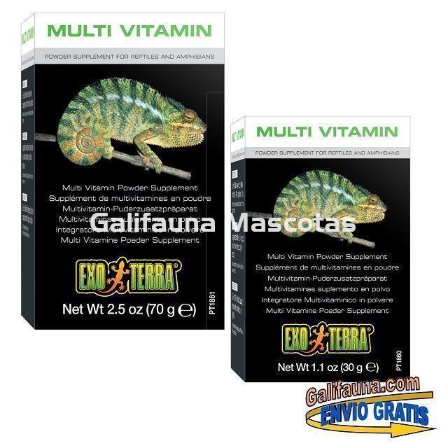 Suplemento alimenticio MULTIVITAMÍNICO EXO TERRA para reptiles en terrario. - Imagen 2