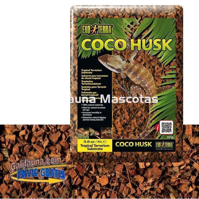 Sutrato de COCO HUSK para terrarios. - Imagen 1