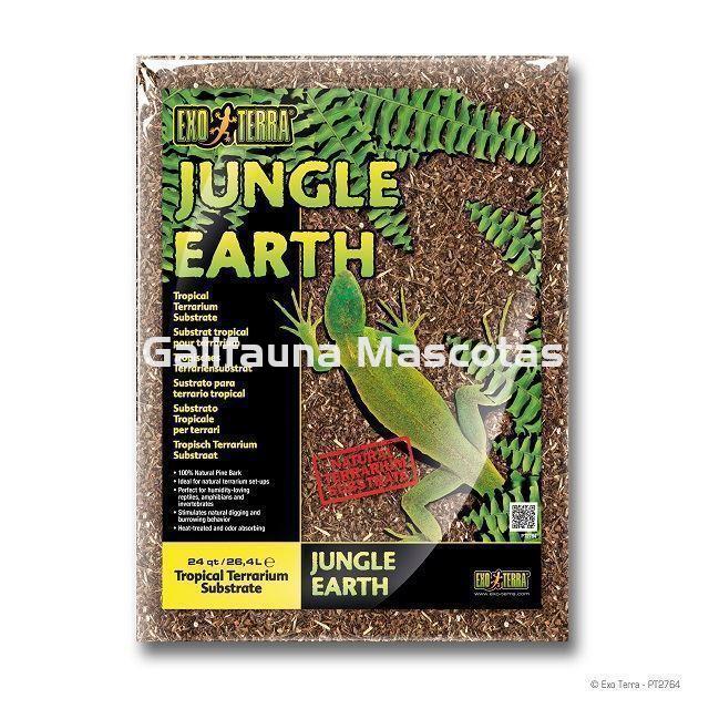 Sutrato JUNGLE EARTH para terrarios. Suelo de corteza de pino natural. - Imagen 2