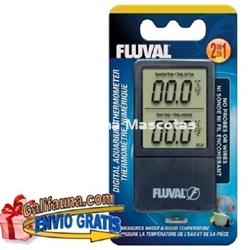 Termómetro digital 2 en 1. Temperatura exterior e interior del acuario. - Imagen 1