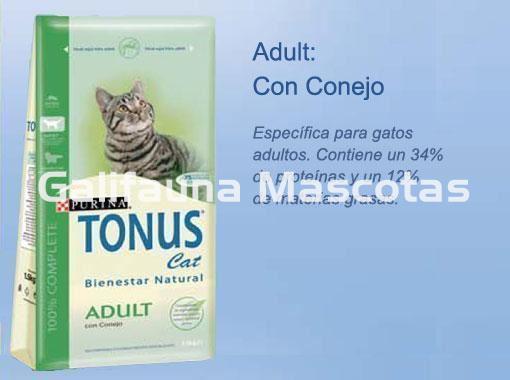Tonus adult con Conejo 15 kg. Pienso Purina Tonus gato - Imagen 2