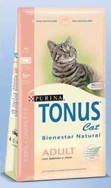 Tonus adult con salmón y atún 15 kg. Pienso Purina Tonus gato - Imagen 1