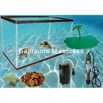 Tortuguera alta confort turtle. KIT 40 / 50 cm.  Con calentador de agua. - Imagen 2