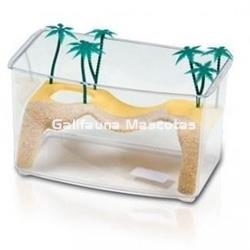 Tortuguera naxos con  isla y palmeras. - Imagen 2