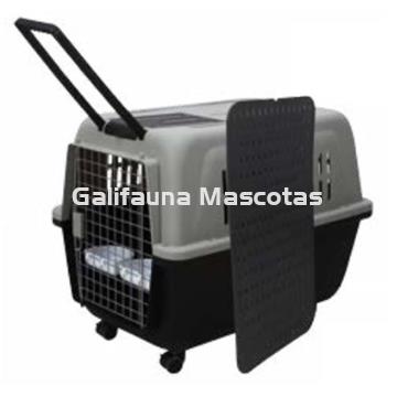 Transportin Alpha Dog + Regalo Comedero-bebedero.  Especial para los viajes de nuestro perro o gato. - Imagen 1